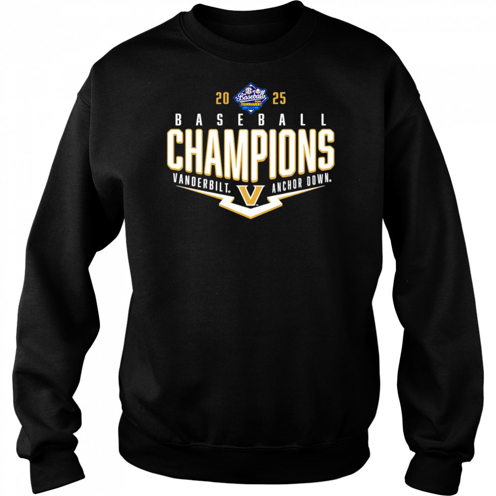 Vanderbilt Commodores 2025 SEC Baseball Conference Tournament Champions Playoff Pitch shirt Hoodie