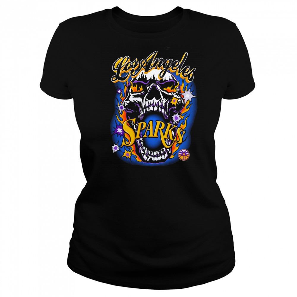 Warren Lotas Los Angeles Sparks Skull Shirt Women's T-shirt