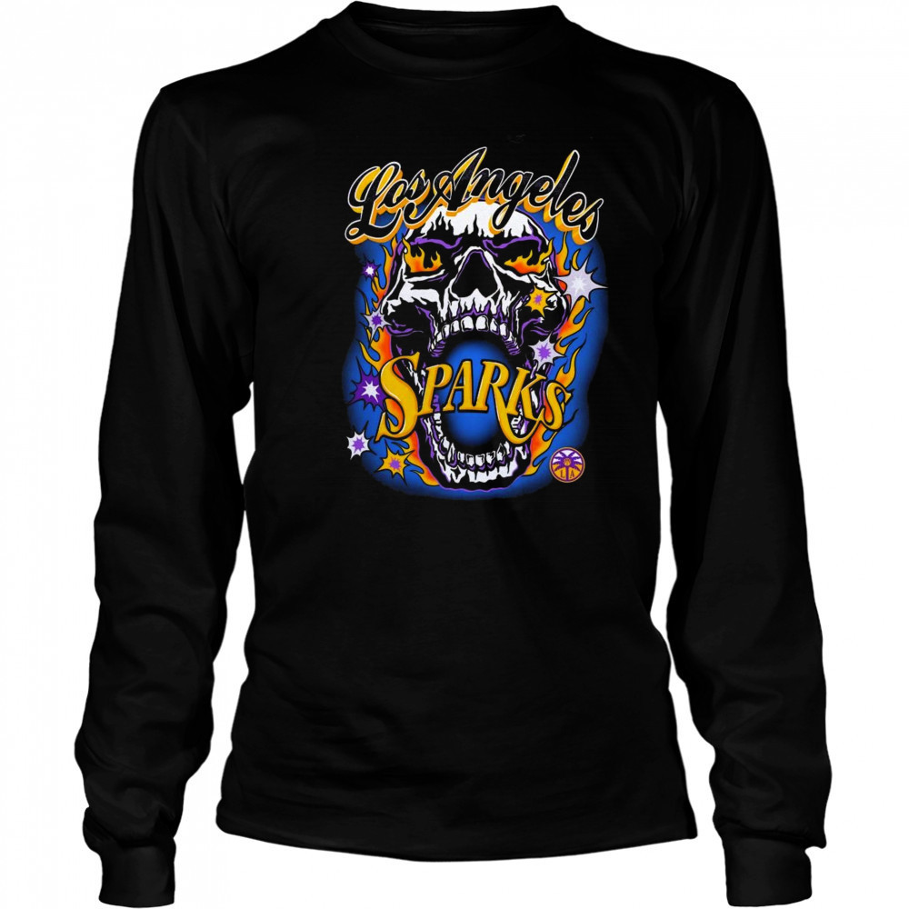 Warren Lotas Los Angeles Sparks Skull Shirt Long Sleeved