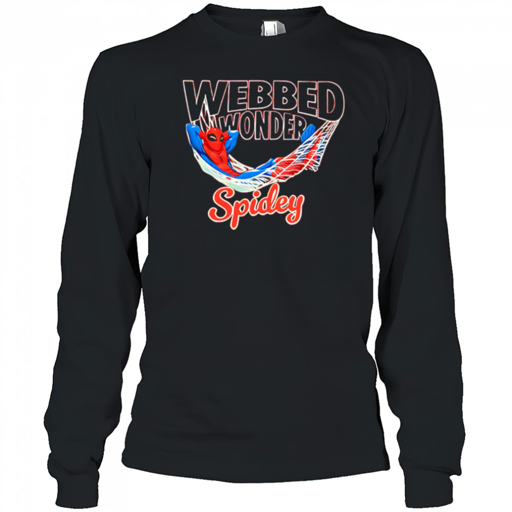 Webbed Wonder Spidey cartoon shirt Long Sleeved