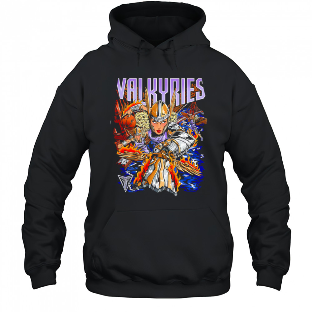 Wnba Valkyries female warrior shirt Hoodie
