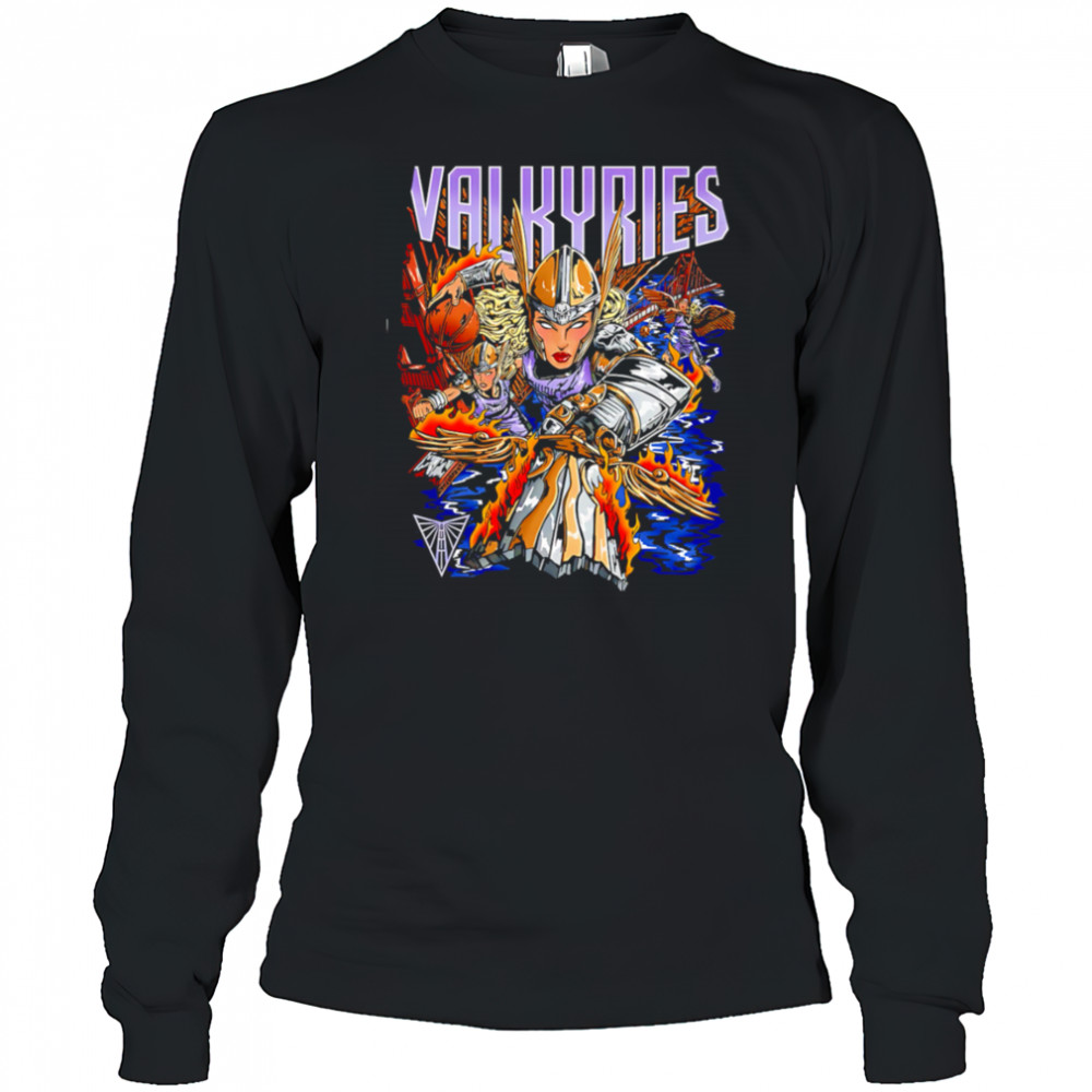 Wnba Valkyries female warrior shirt Long Sleeved