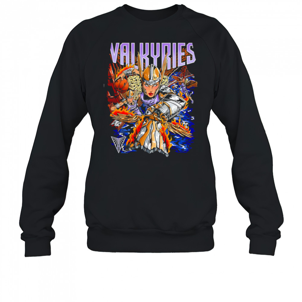 Wnba Valkyries female warrior shirt Sweatshirt