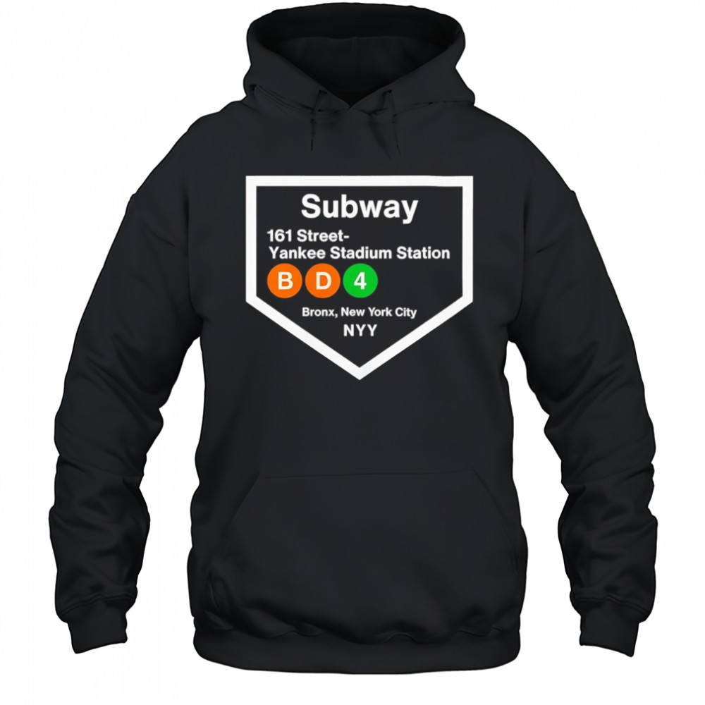 Yankee Stadium Subway Stop shirt Hoodie