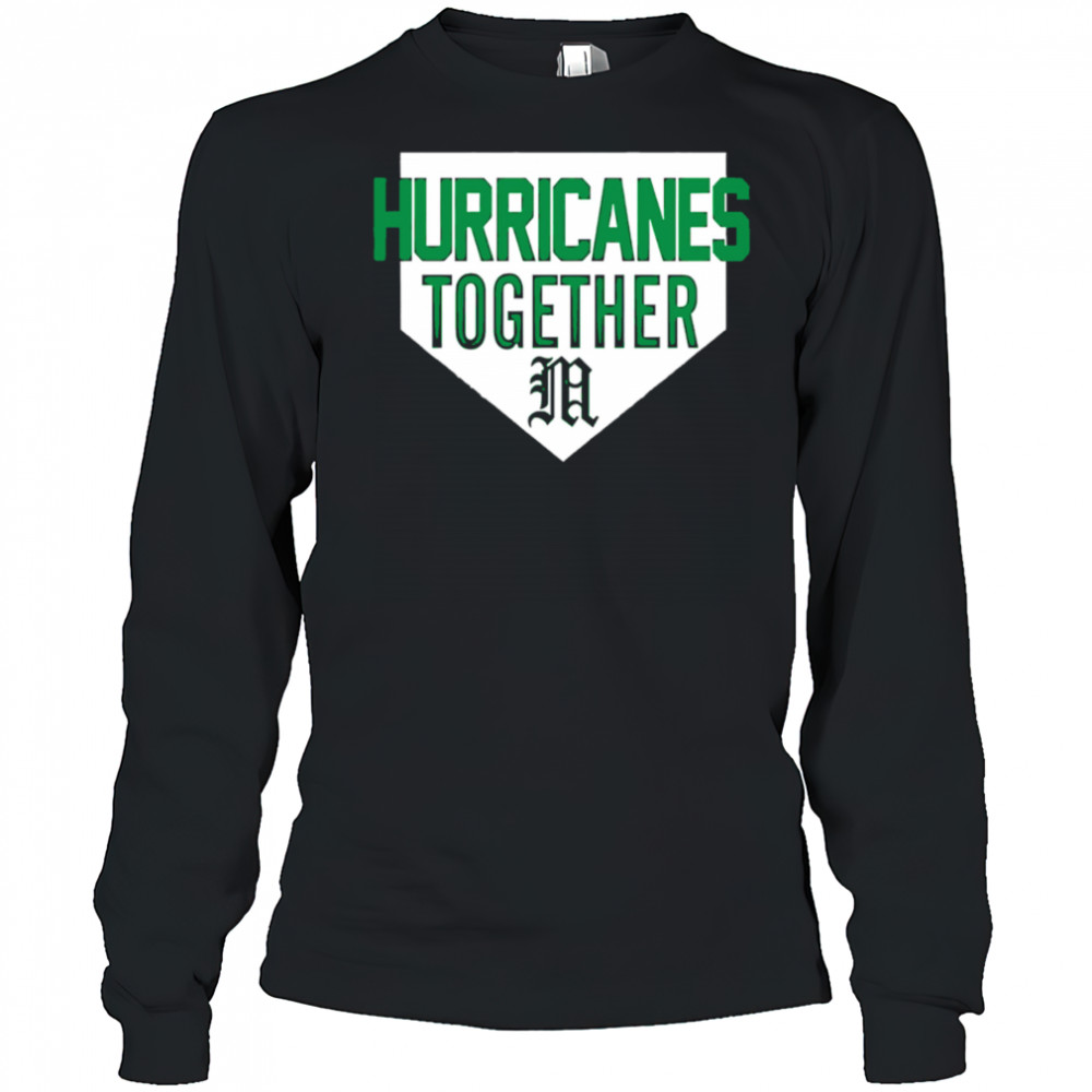 2025 Hurricanes Together Miami Hurricanes Special Edition Baseball shirt Long Sleeved