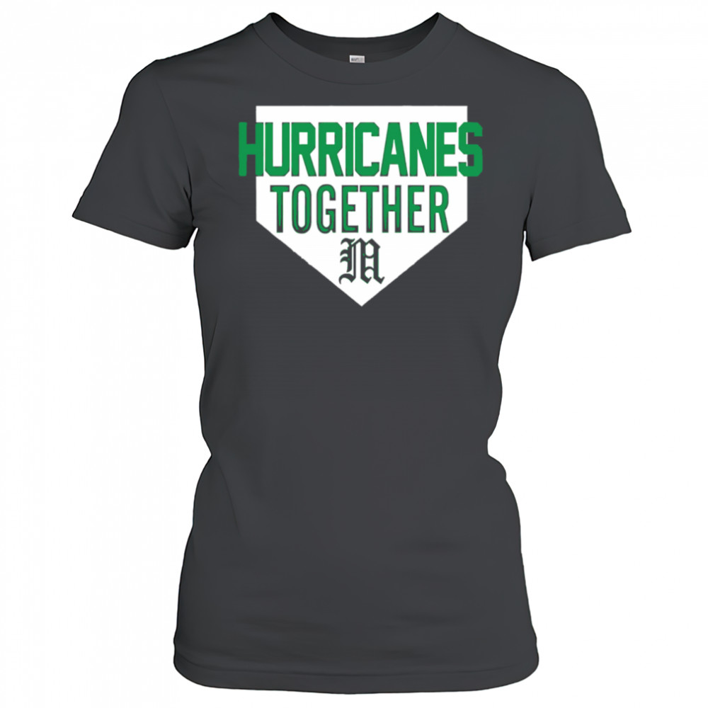 2025 Hurricanes Together Miami Hurricanes Special Edition Baseball shirt Women's T-shirt