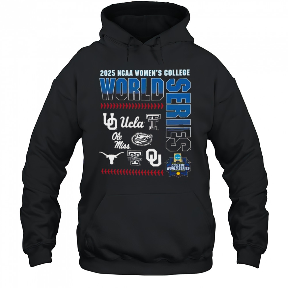 2025 NCAA Women’s College World Series 8-Teams T-Shirt Hoodie