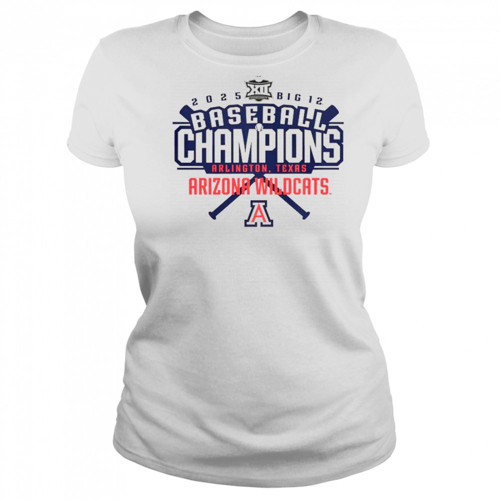 Arizona Wildcats 2025 Big 12 Baseball Conference Tournament Champions T-Shirt Women's T-shirt