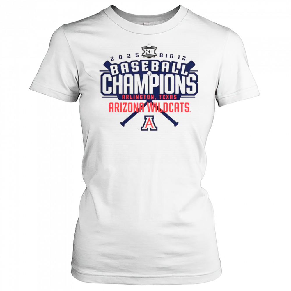 Arizona Wildcats 2025 Big 12 Baseball Conference Tournament Champions T-Shirt Women's T-shirt