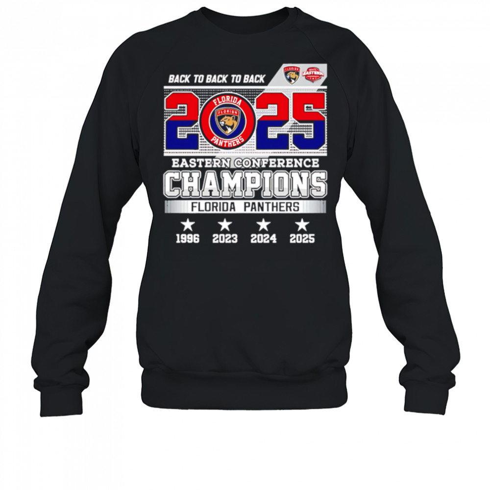 Back To Back To Back 2025 Eastern Conference Champions Florida Panthers shirt Sweatshirt