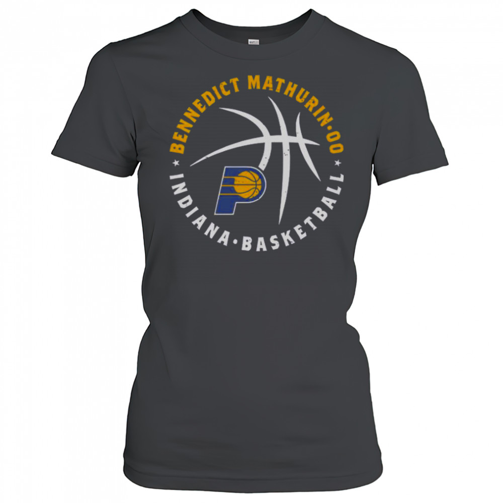 Bennedict Mathurin Indiana Pacers Basketball Player Ball T-Shirt Women's T-shirt