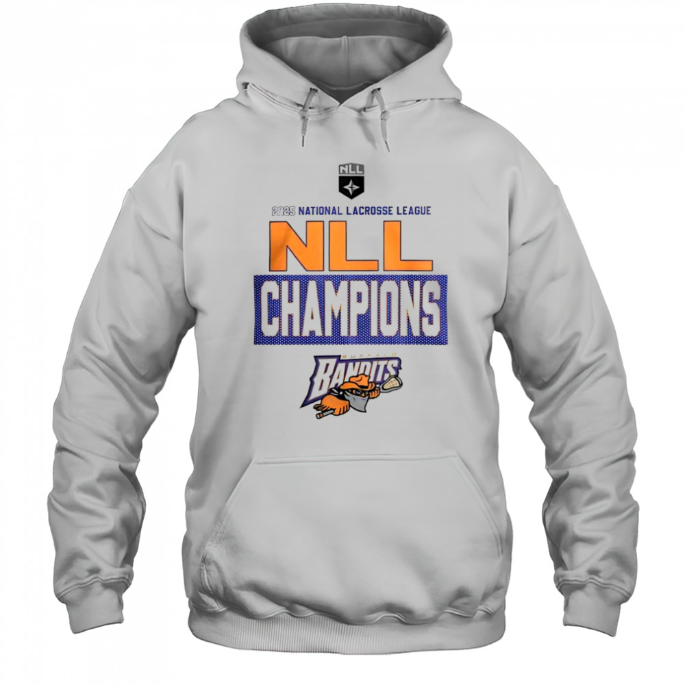 Buffalo Bandits 2025 National Lacrosse League Cup Champions Locker Room Logo T-Shirt Hoodie