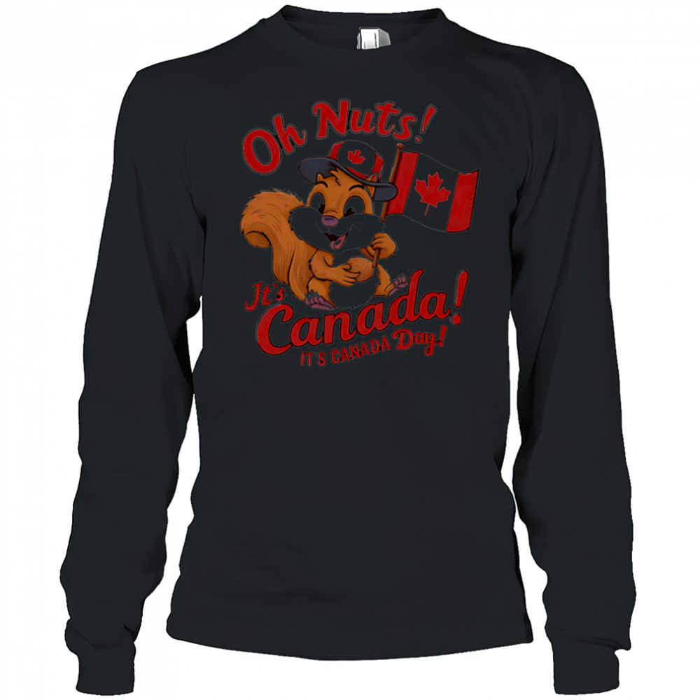Canada day party moose shirt Long Sleeved