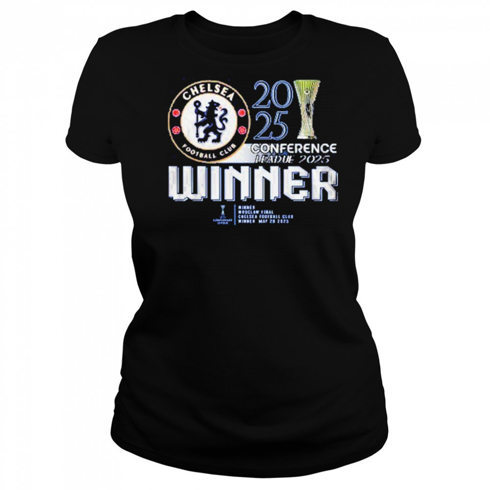 Chelsea FC 2025 Europe UEFA Conference League Champions T-Shirt Women's T-shirt