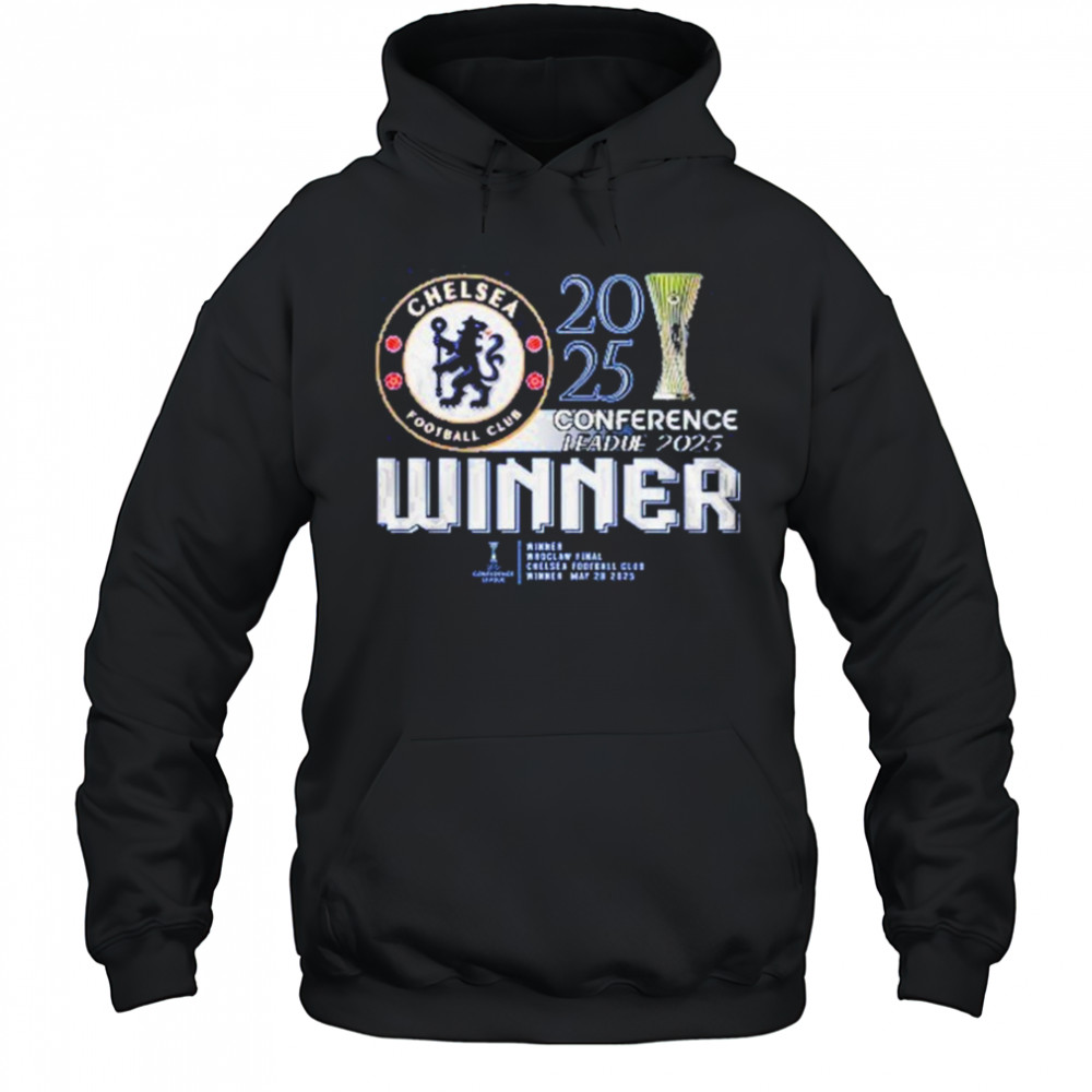 Chelsea FC 2025 Europe UEFA Conference League Champions T-Shirt Hoodie