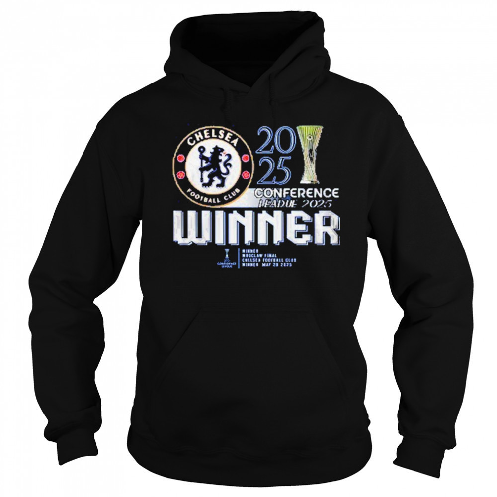 Chelsea FC 2025 Europe UEFA Conference League Champions T-Shirt Sweatshirt