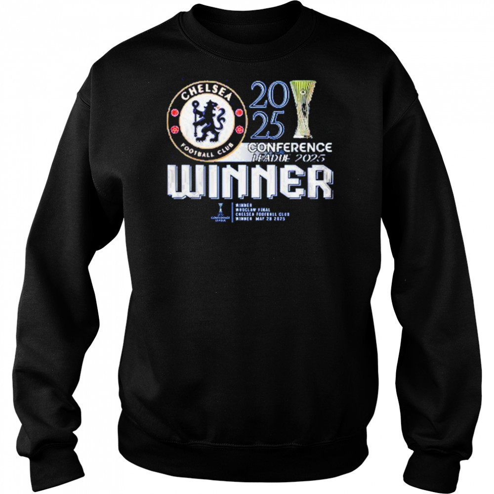 Chelsea FC 2025 Europe UEFA Conference League Champions T-Shirt Hoodie