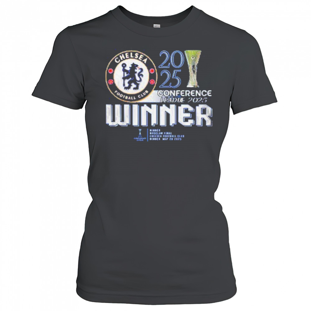 Chelsea FC 2025 Europe UEFA Conference League Champions T-Shirt Women's T-shirt