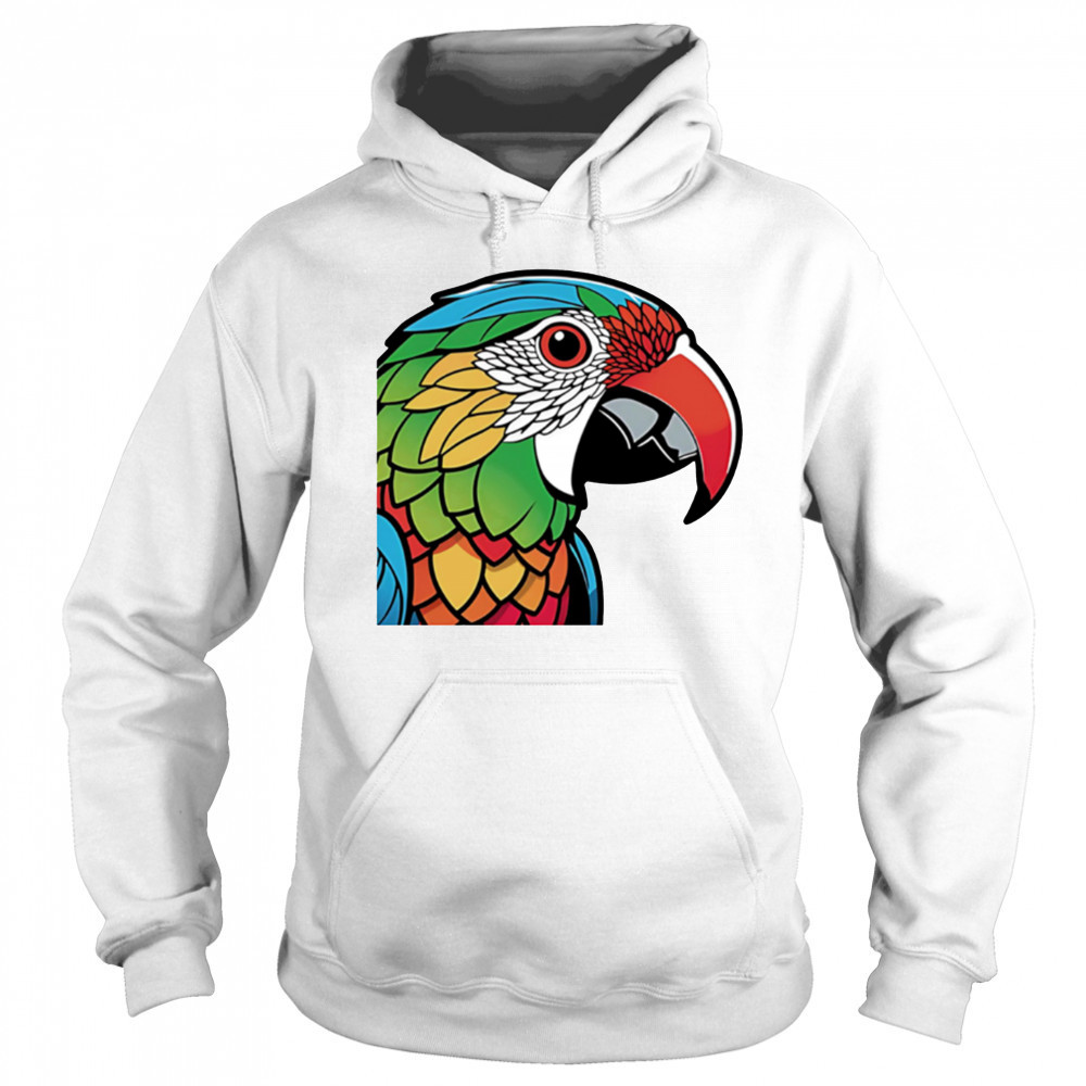 Colorful Lovebird Parrot Doodle Sticker shirt Sweatshirt
