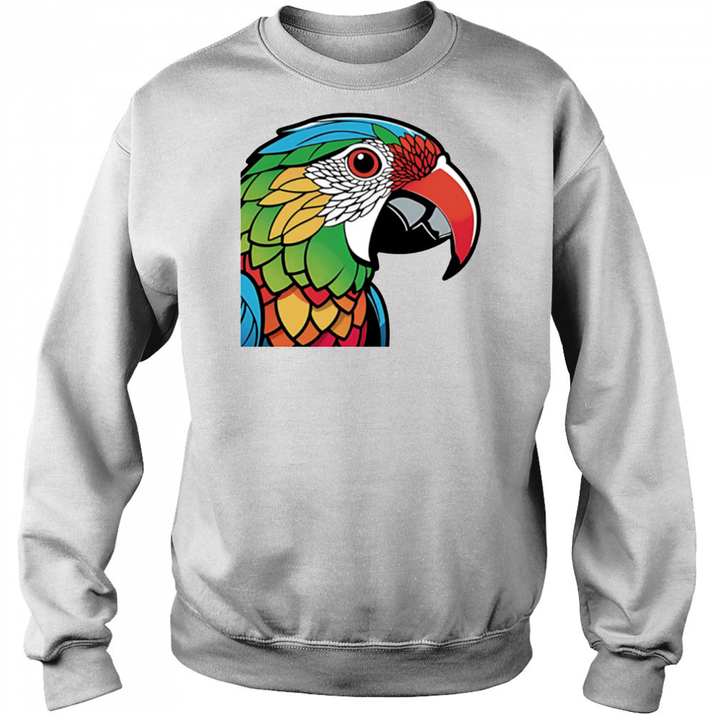Colorful Lovebird Parrot Doodle Sticker shirt Hoodie