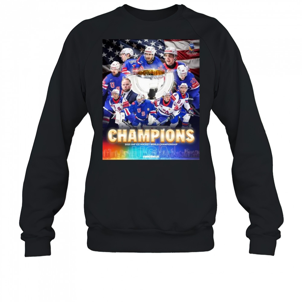 Congrats USA Hockey Champions 2025 IIHF Ice Hockey World Championship Shirt Sweatshirt