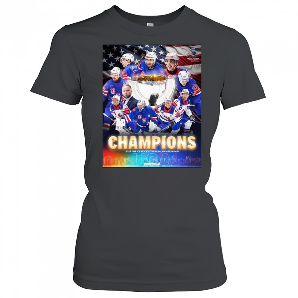Congrats USA Hockey Champions 2025 IIHF Ice Hockey World Championship Shirt Women's T-shirt