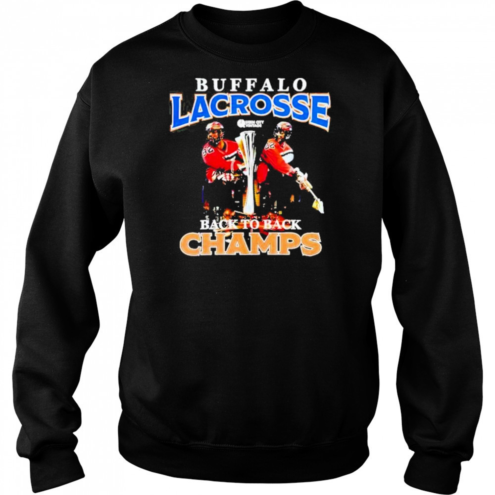 Dhane And Josh Buffalo Lacrosse Back To Back Champs Shirt Hoodie