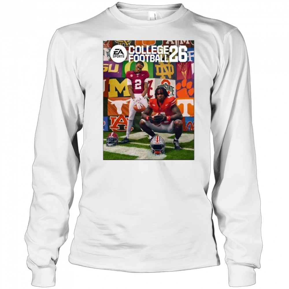 EA College Football 26 Cover Star With Ryan Williams And Jeremiah Smith shirt Long Sleeved