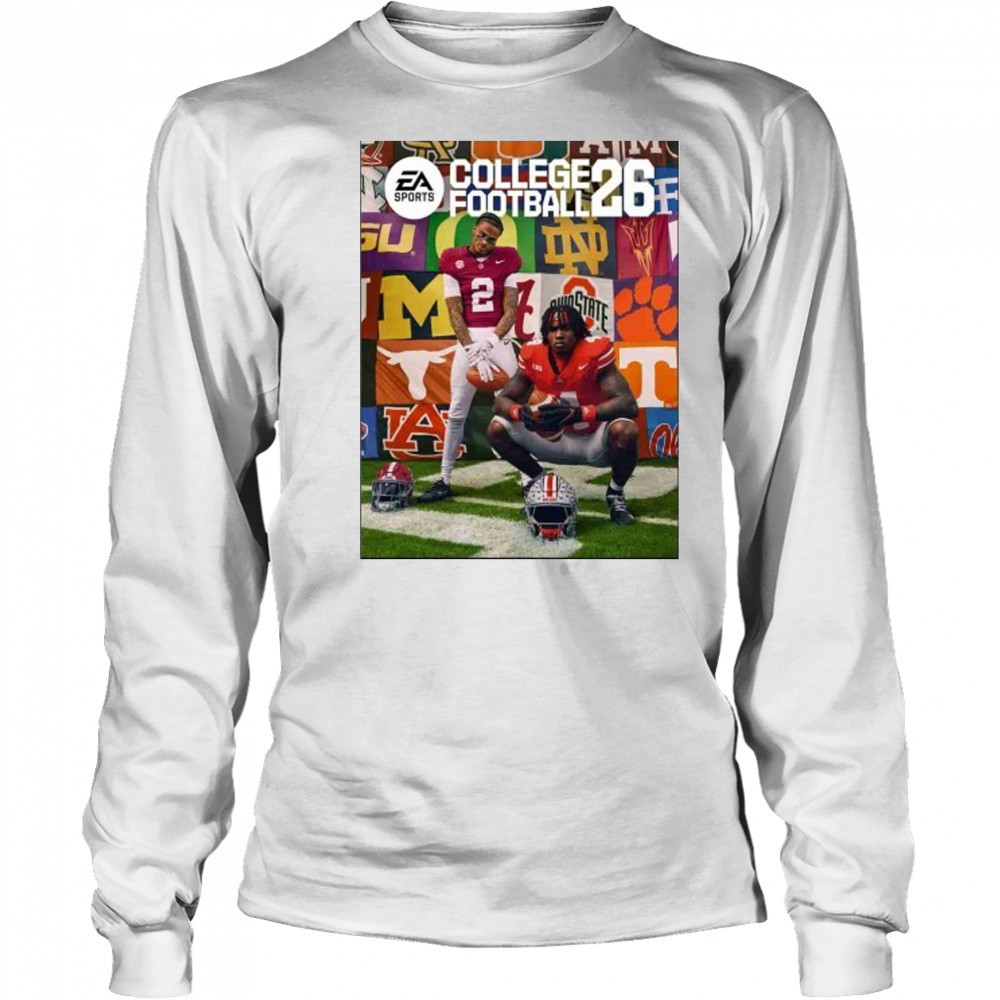 EA College Football 26 Cover Star With Ryan Williams And Jeremiah Smith shirt Long Sleeved