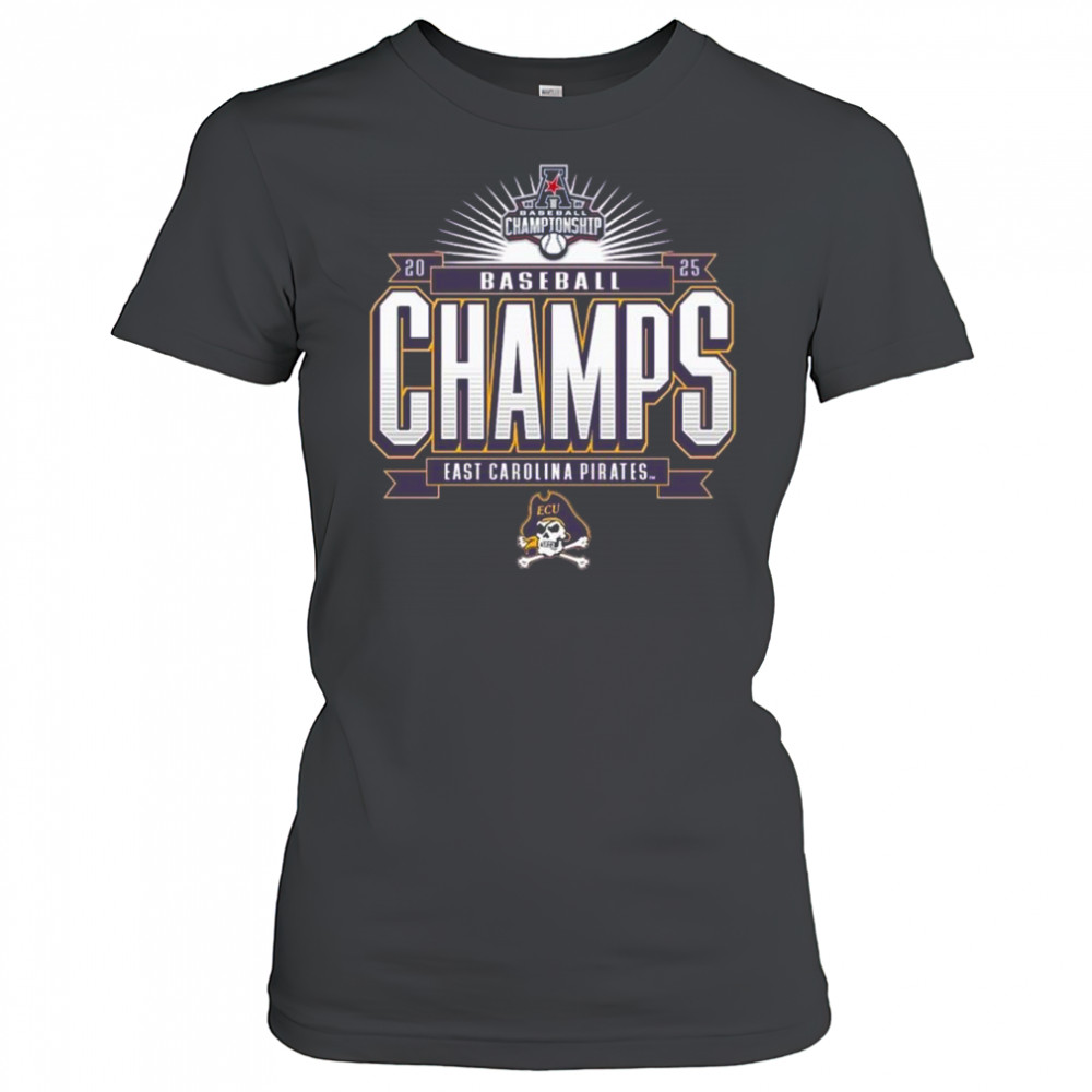ECU Pirates 2025 AAC Baseball Tournament Champions Shirt Women's T-shirt