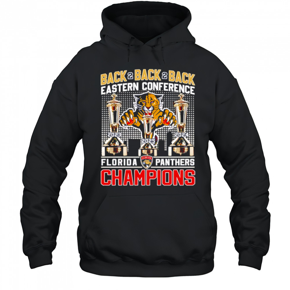 Florida Panthers Back To Back To Back 2025 Eastern Conference Champions shirt Hoodie