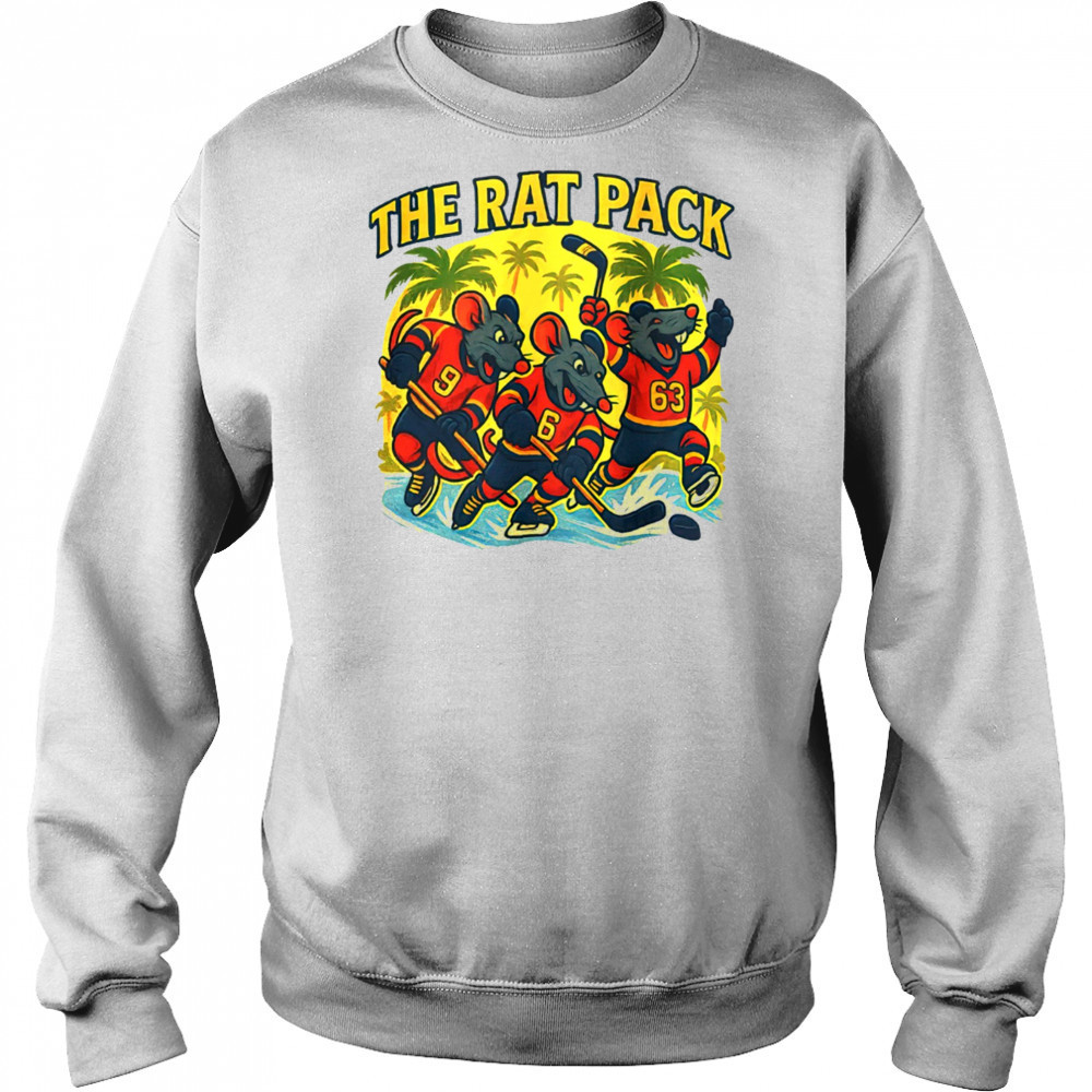 Florida Panthers Cartoon Rats in Jerseys The Rat Pack Hockey shirt Hoodie