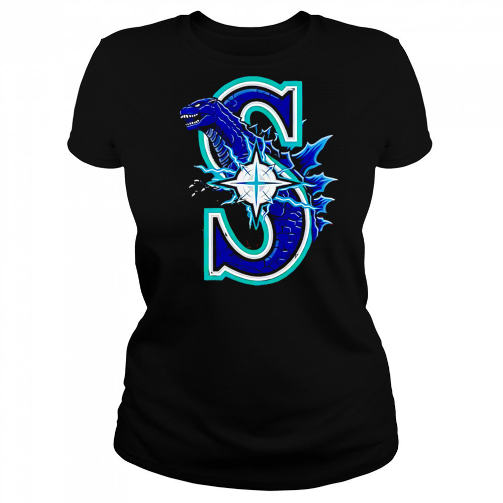 Godzilla Collab Seattle Mariners 2025 Baseball shirt Women's T-shirt