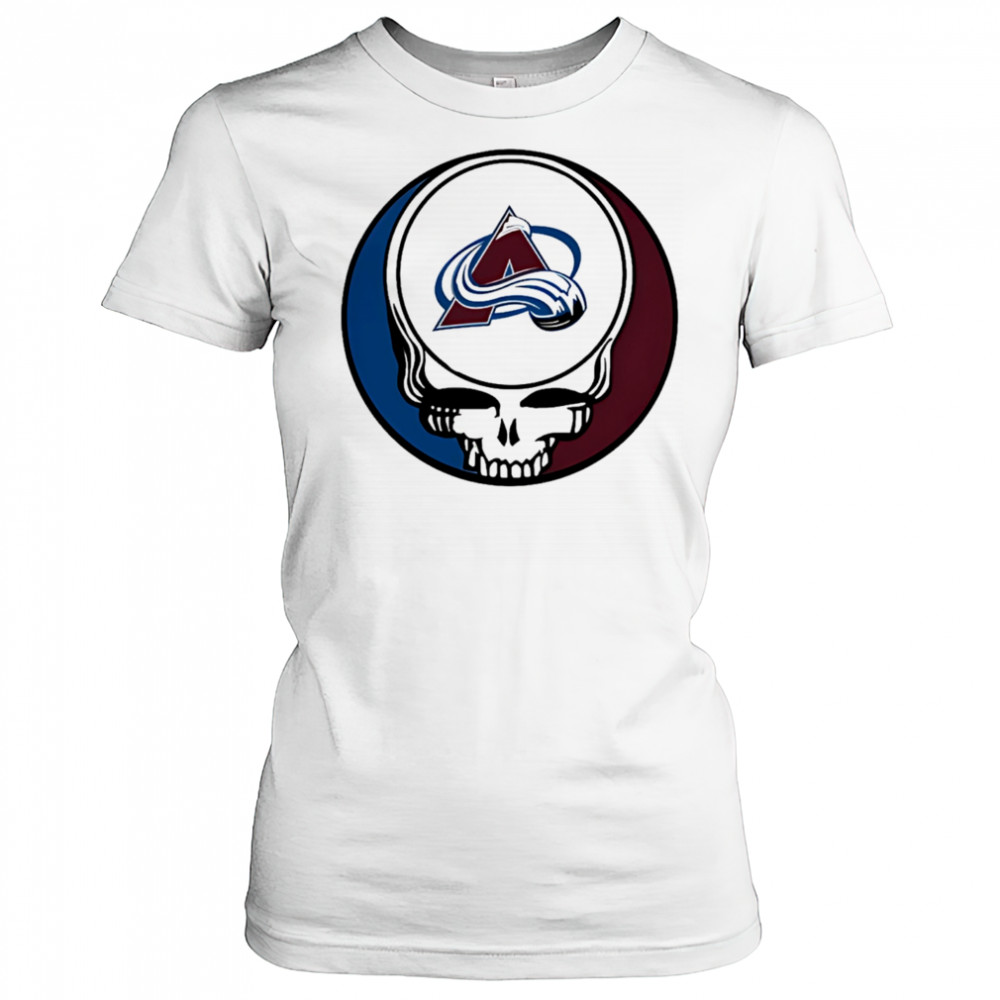 Grateful Dead with Colorado Avalanche NHL Hockey logo shirt Women's T-shirt