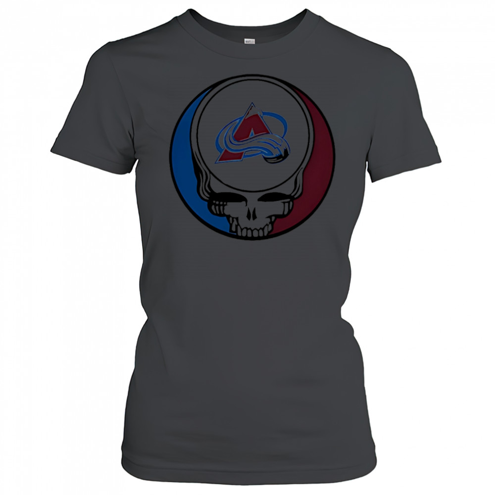 Grateful Dead with Colorado Avalanche NHL Hockey logo shirt Women's T-shirt