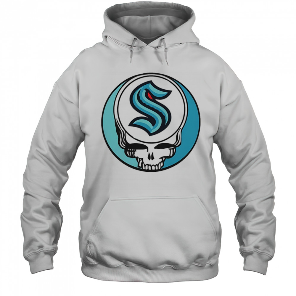 Grateful Dead with Seattle Kraken NHL Hockey logo shirt Hoodie