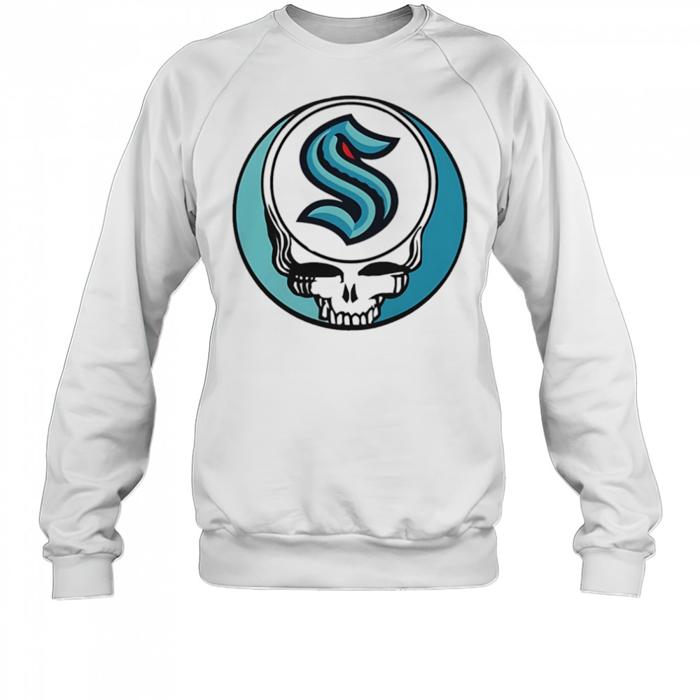 Grateful Dead with Seattle Kraken NHL Hockey logo shirt Sweatshirt