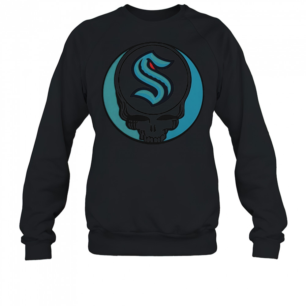 Grateful Dead with Seattle Kraken NHL Hockey logo shirt Sweatshirt