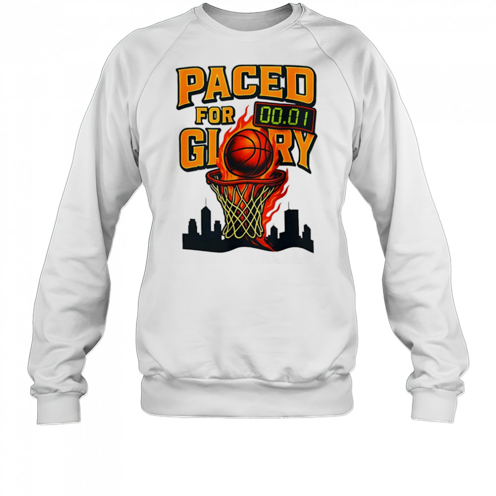Indiana Pacers NBA Basketball fire 2025 Paced for Glory shirt Sweatshirt