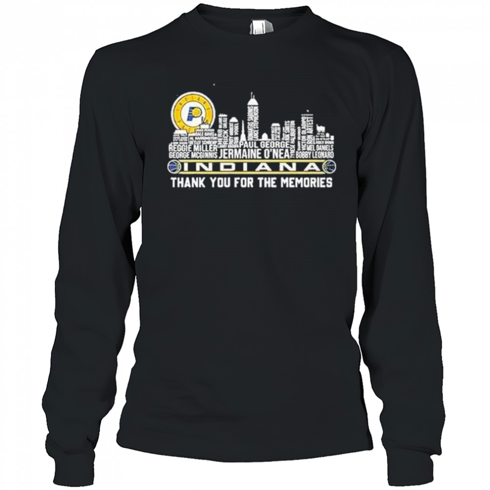 Indiana Pacers Thank You For The Memories Shirt Long Sleeved