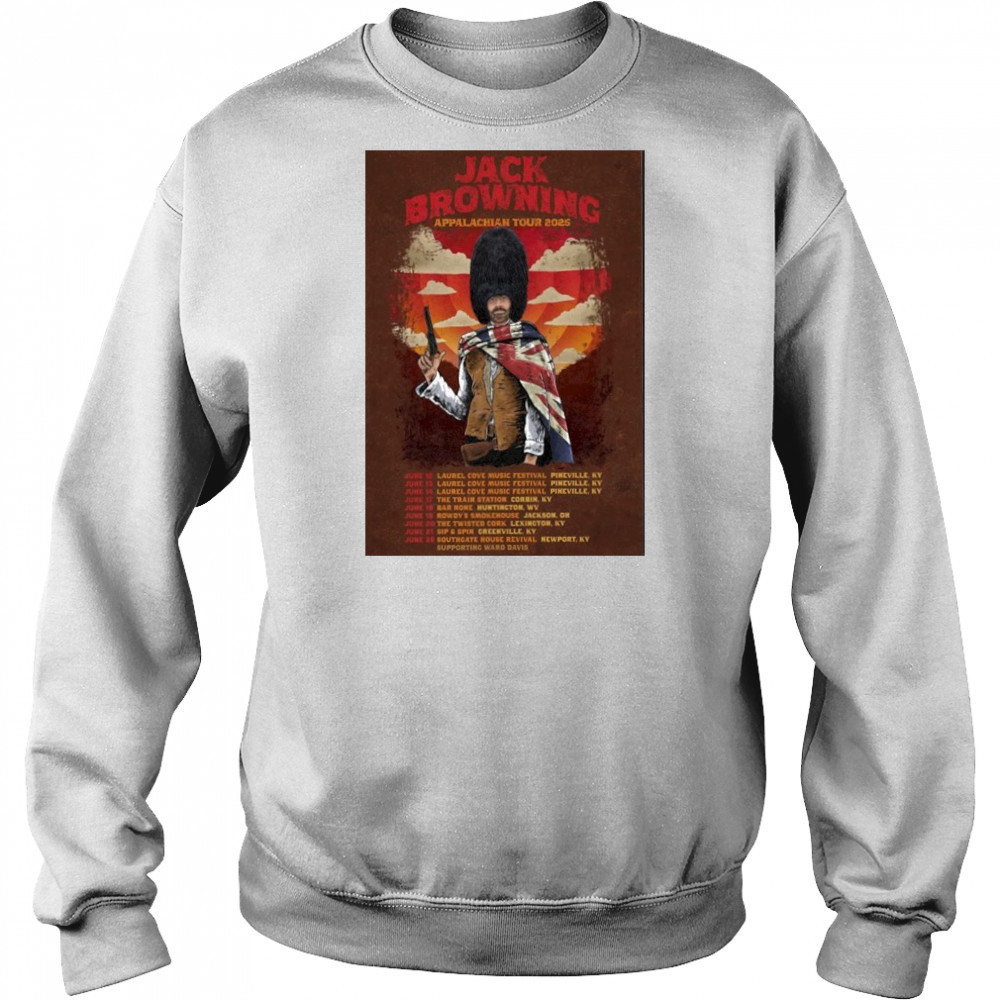 Jack Browning Appalachian Tour 2025 Poster shirt Hoodie