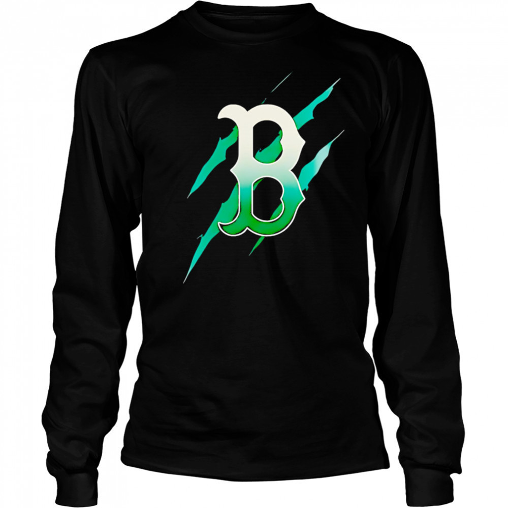 Jurassic World Rebirth Boston Red Sox logo shirt Long Sleeved