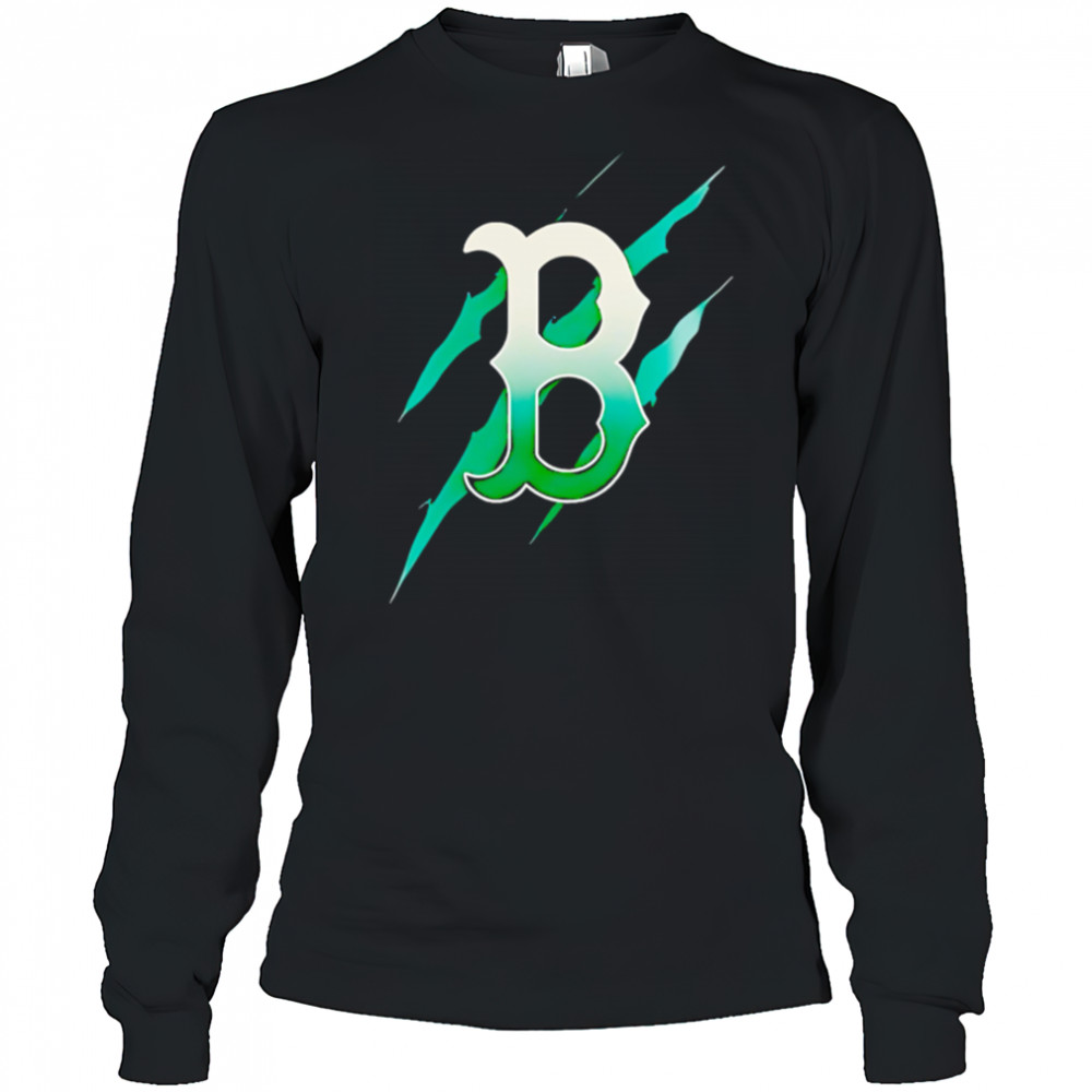 Jurassic World Rebirth Boston Red Sox logo shirt Long Sleeved