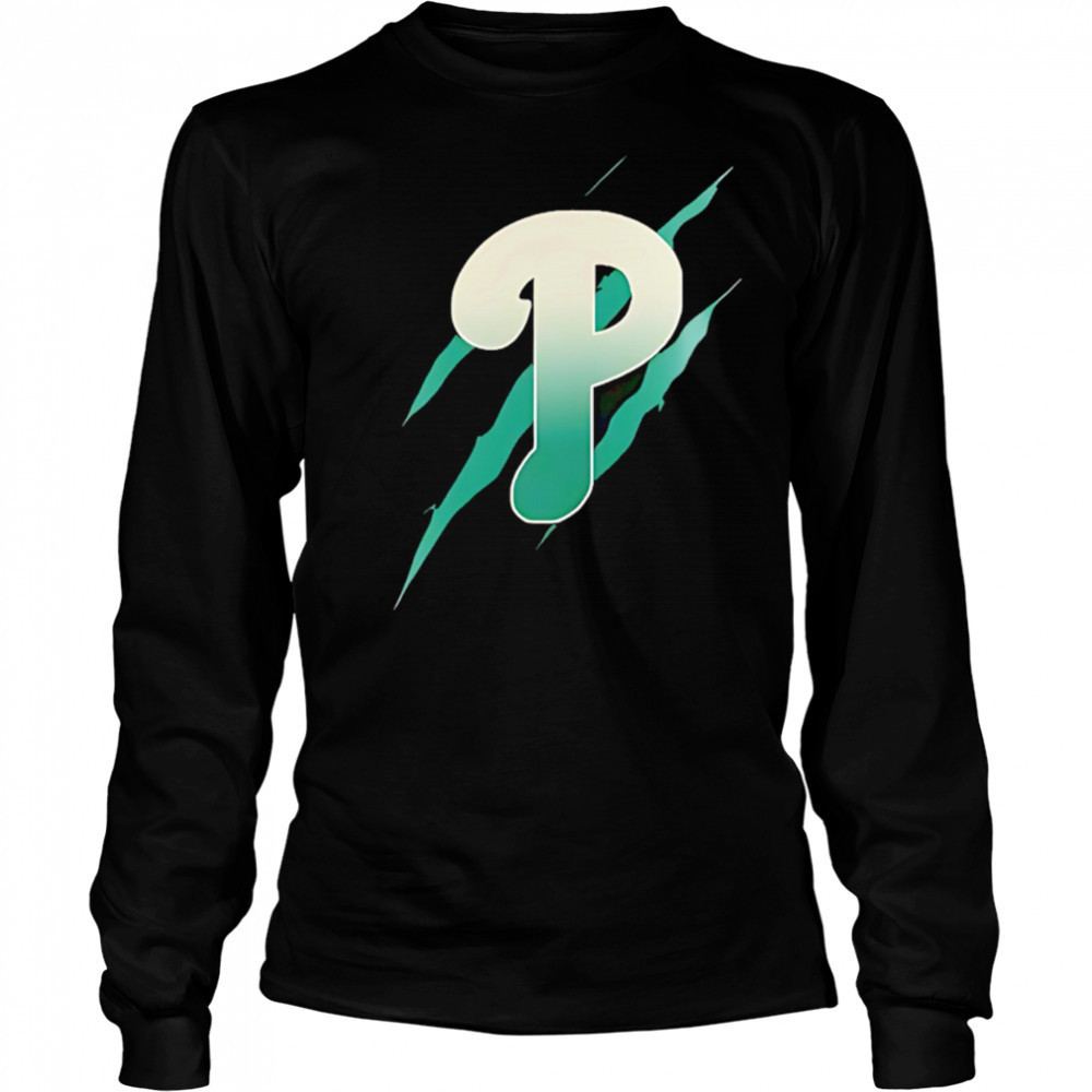 Jurassic World Rebirth Philadelphia Phillies logo shirt Long Sleeved