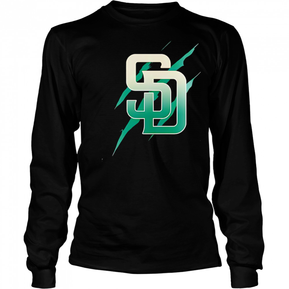 Jurassic World Rebirth San Diego Padres logo shirt Long Sleeved