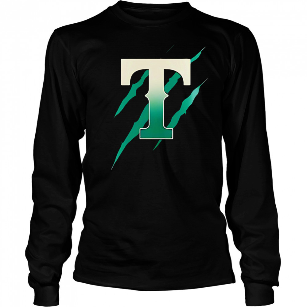 Jurassic World Rebirth Texas Rangers logo shirt Long Sleeved
