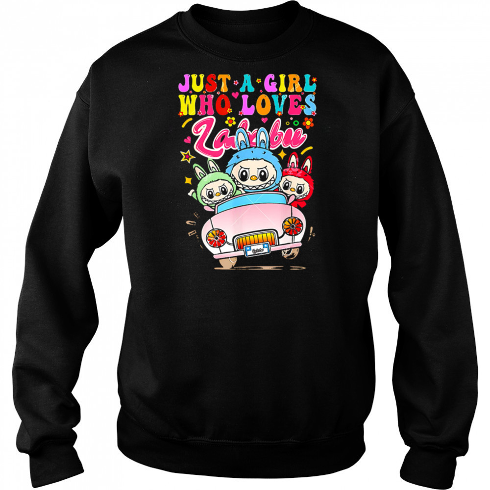 Just a Girl Who Loves Labubu Funny Labubu Driving Car shirt Hoodie