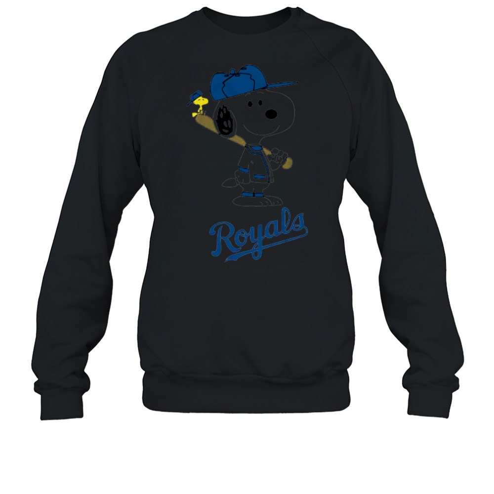 Kansas City Royals Snoopy Baseball funny cartoon shirt Sweatshirt