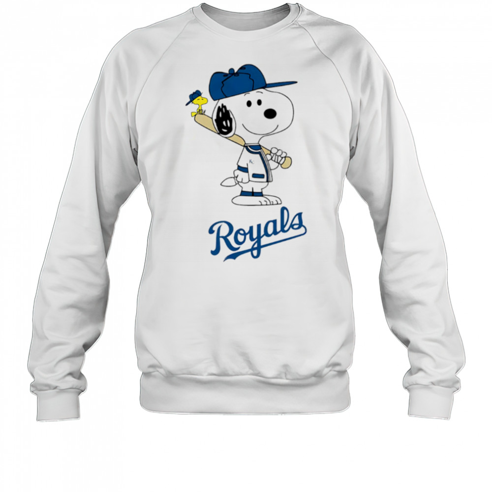 Kansas City Royals Snoopy Baseball funny cartoon shirt Sweatshirt