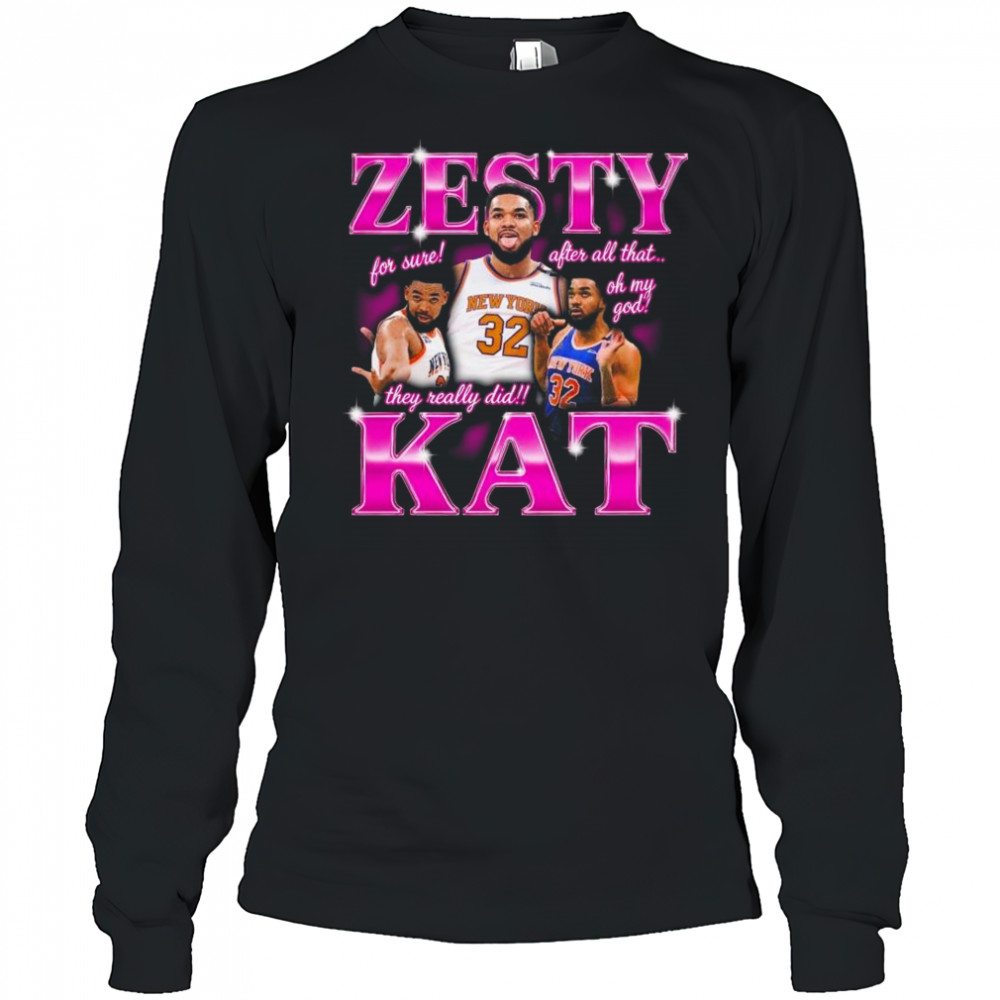 Karl Anthony Towns Zesty Kat Shirt Long Sleeved